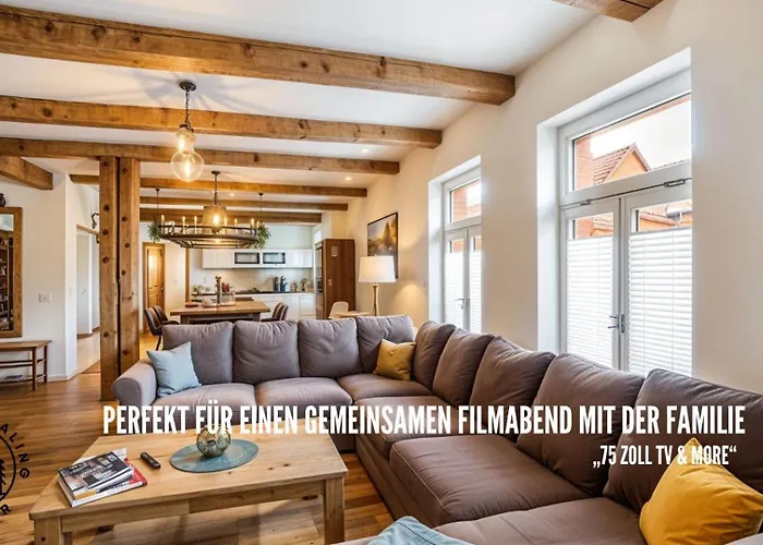 Harzer Healing Center 2024 Gemuetliche Landhauswohnung Mit Fussbodenheizung,Xxl Kochinsel,Xxl Regenduschen,Modern,Hochwertig,Persoenlich,Vollausgestattet