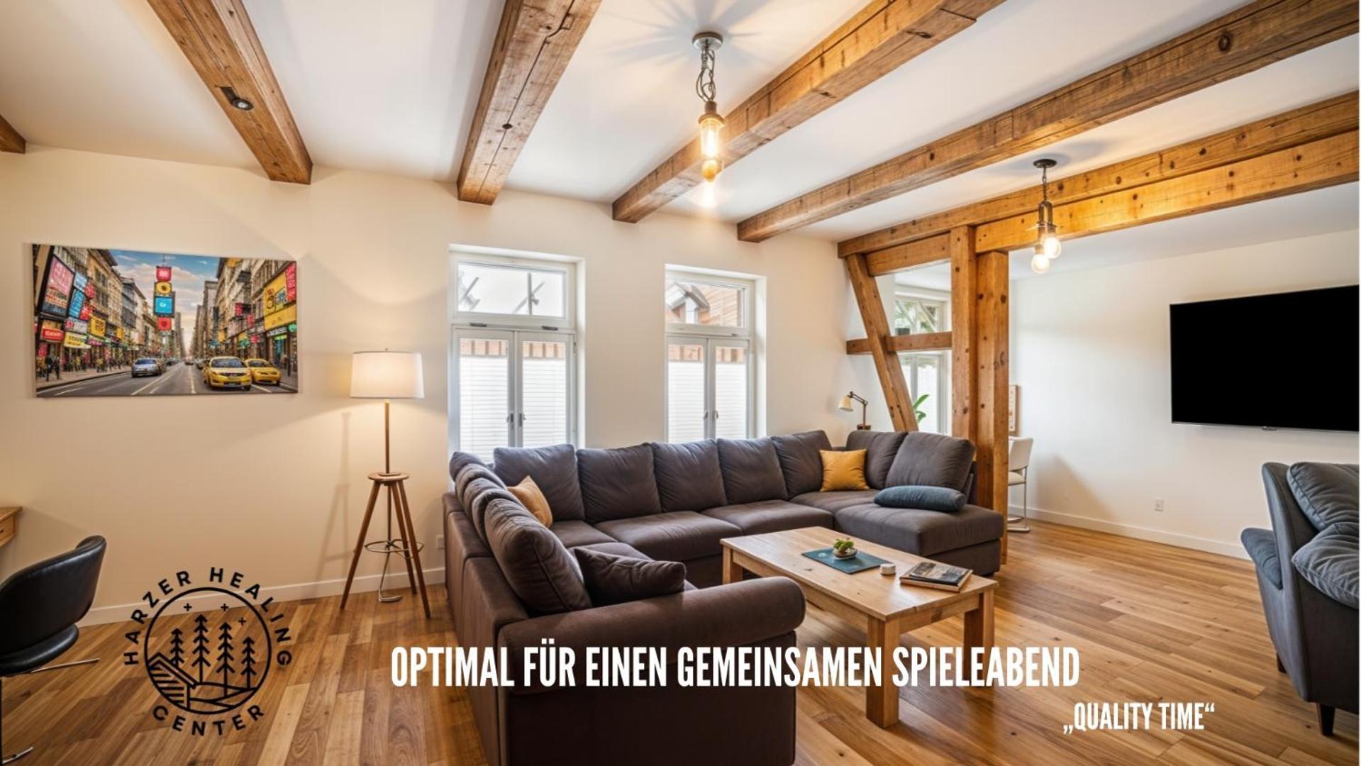 Harzer Healing Center 2024 Gemuetliche Landhauswohnung Mit Fussbodenheizung,xxl Kochinsel,xxl Regenduschen,modern,hochwertig,persoenlich,vollausgestattet